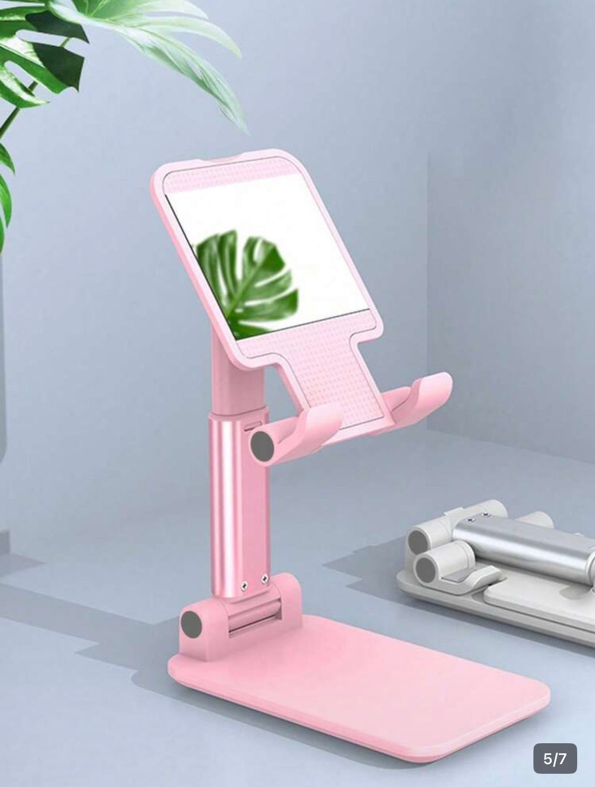 Support Téléphone Pliable Réglable – Compatible iPhone & Android