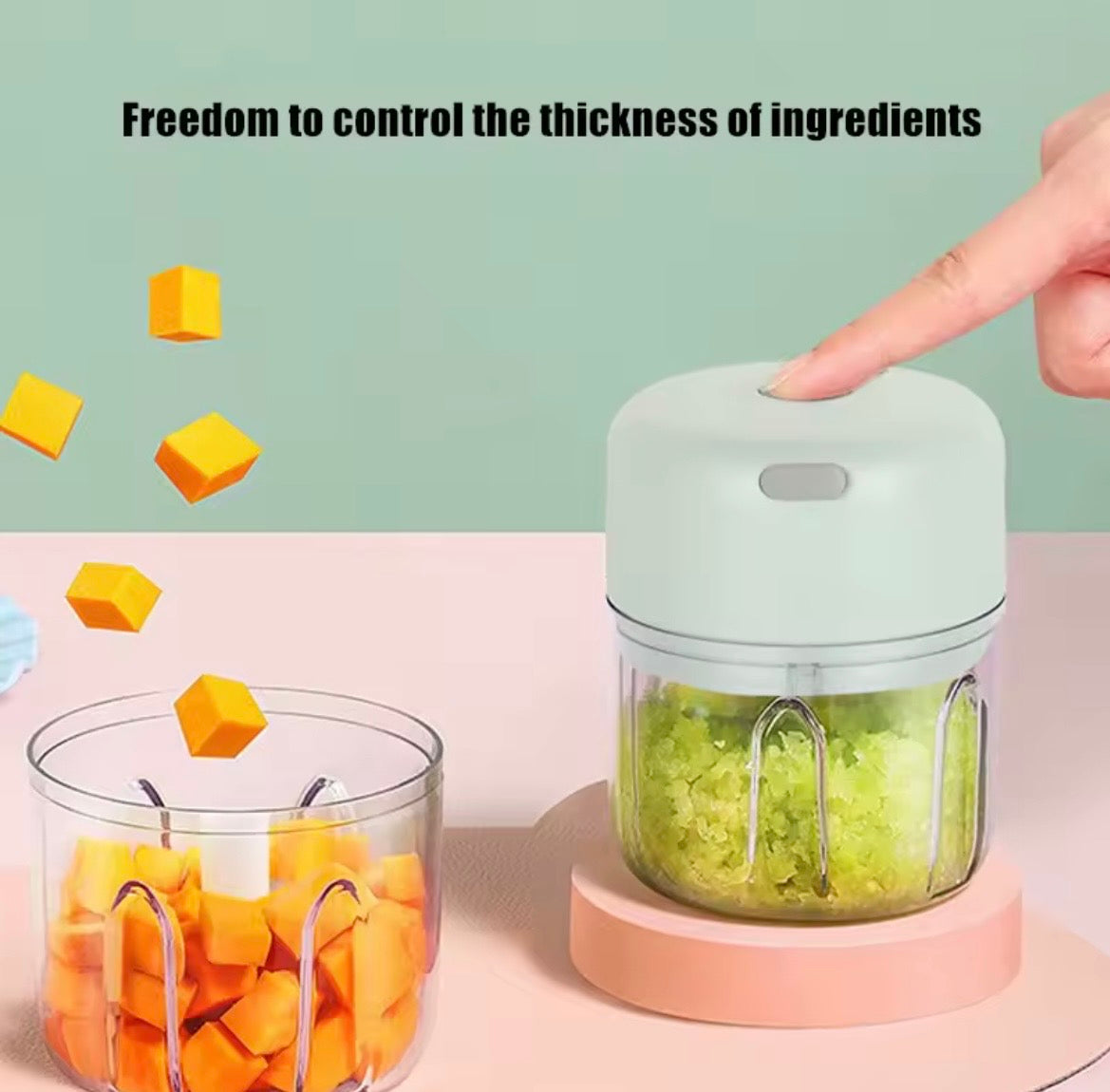 Mini hachoir électrique multifonction – Rapide & pratique