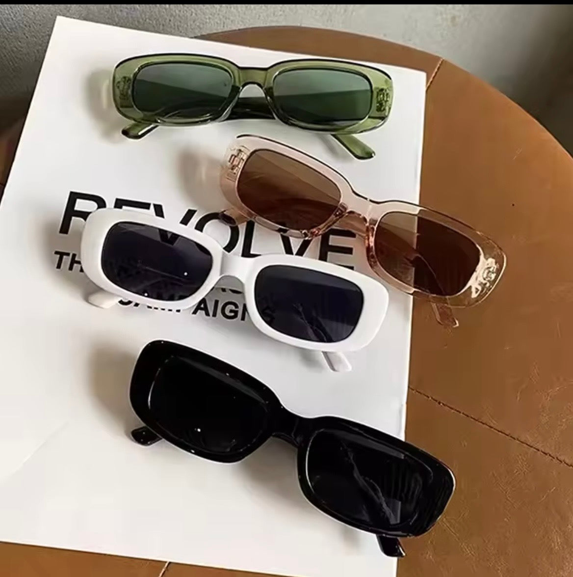 Lunettes de Soleil Vintage Rectangle – Style Tendance UV400